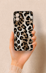 Samsung A07 Uyumlu Leopar Derisi Desenli Silikon Kılıf