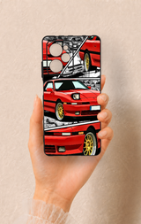 Poco X5 Pro Uyumlu Kırmızı Supra Desenli Silikon Kılıf