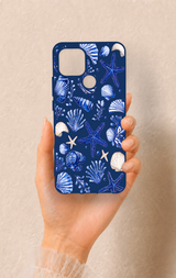 Oppo A15 Uyumlu Deniz Kabuğu Desenli Silikon Kılıf