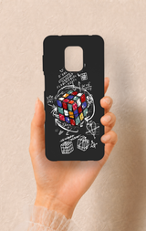 Redmi Note 9 Pro 9S Uyumlu Rubik Küb Desenli Silikon Kılıf