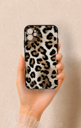 iPhone 11 Uyumlu Leopar Derisi Desenli Silikon Kılıf