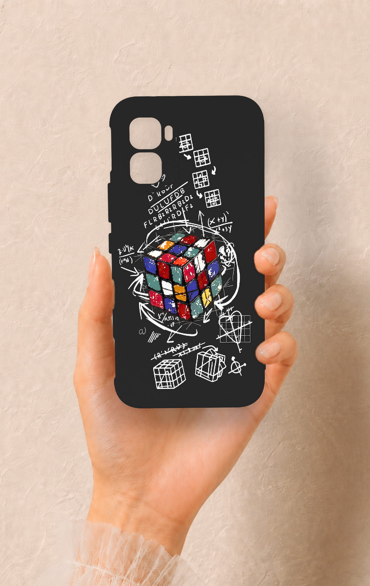 İnfinix GT 50 Pro Uyumlu Rubik Küb Desenli Silikon Kılıf