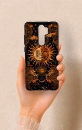 Redmi Note 8 Pro Uyumlu Mistik Güneş Desenli Silikon Kılıf