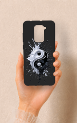 Redmi Note 9 Uyumlu İyi ve Kötü Desenli Silikon Kılıf