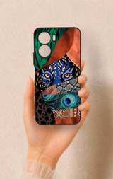 Vivo Y16 Uyumlu Amazon Kaplan Desenli Silikon Kılıf