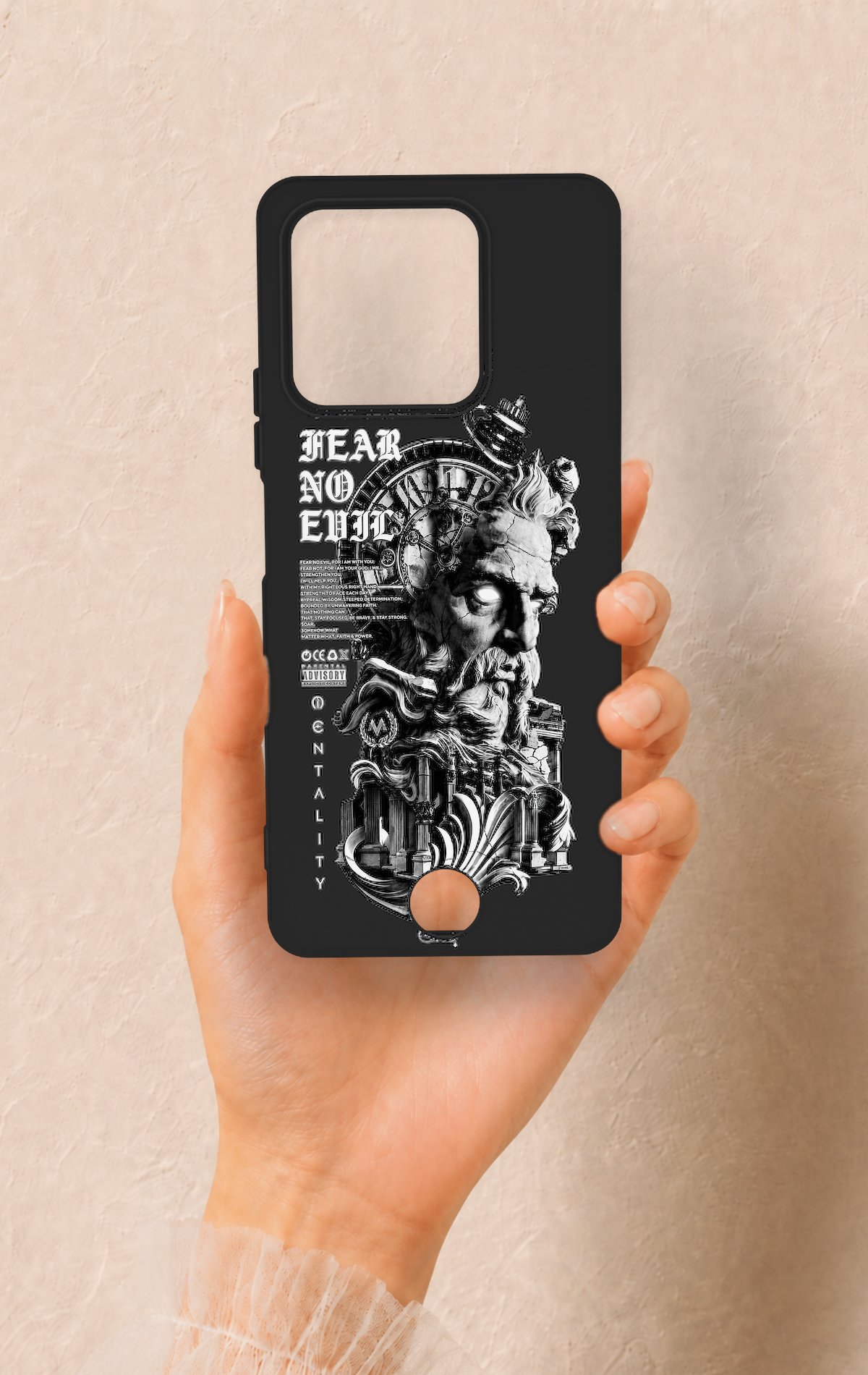 Reeder S71 Uyumlu Fear No Evil Desenli Silikon Kılıf