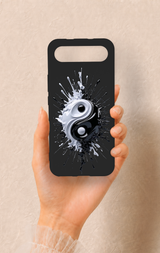Tecno Spark Slim Uyumlu İyi ve Kötü Desenli Silikon Kılıf