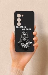 Oppo A5 5G Uyumlu No Pain No Gain Desenli Silikon Kılıf