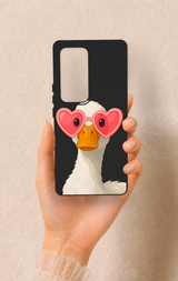Vivo V30 Uyumlu Aşık Ördek Desenli Silikon Kılıf