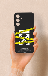 Samsung A16 Uyumlu Off White Desenli Silikon Kılıf