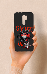 Redmi 9 Uyumlu Sync Die Desenli Silikon Kılıf