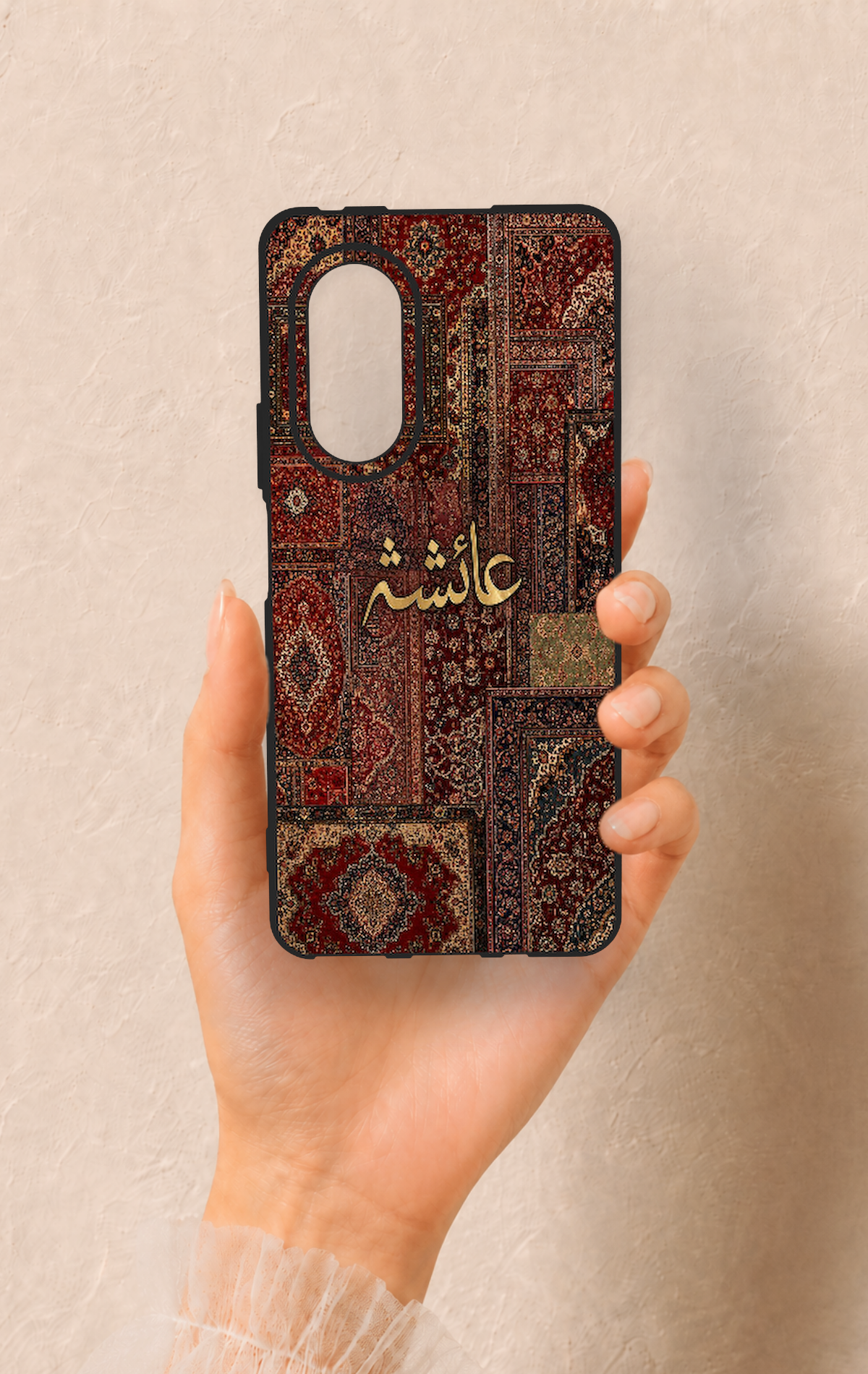 Huawei Nova 9Se Uyumlu Vintage Halı Desenli Silikon Kılıf