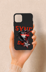 iPhone 11 Pro Max Uyumlu Sync Die Desenli Silikon Kılıf