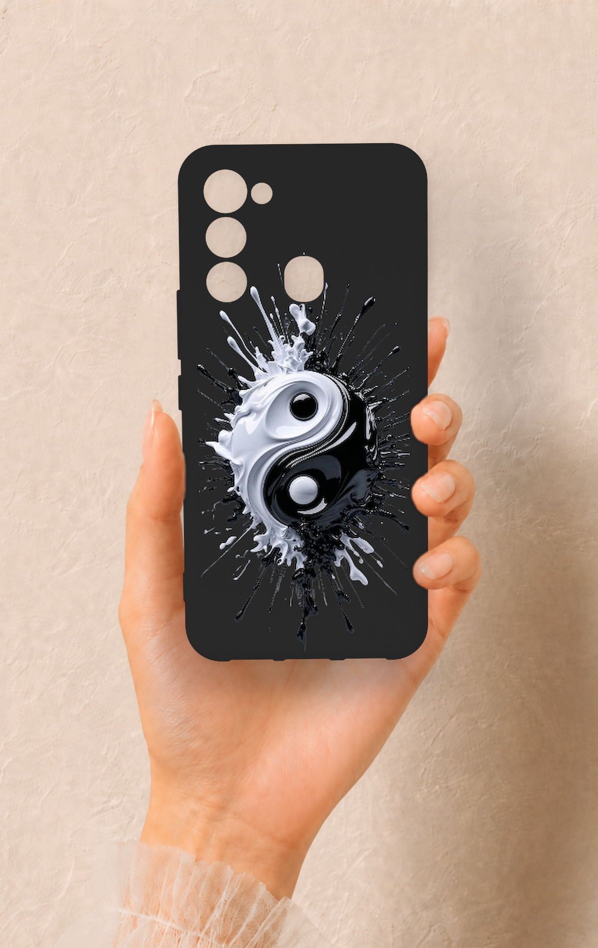Tecno Spark 8C Uyumlu İyi ve Kötü Desenli Silikon Kılıf