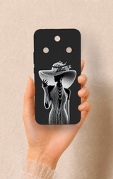 Honor Magic 8 Lite Uyumlu Lady Desenli Silikon Kılıf