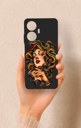 Realme C55 Uyumlu Medusa Desenli Silikon Kılıf