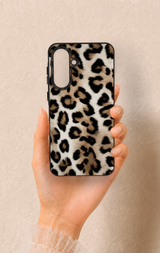 Samsung A56 Uyumlu Leopar Derisi Desenli Silikon Kılıf