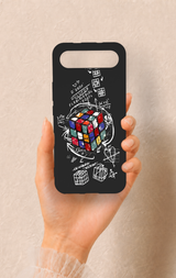 Tecno Spark Slim Uyumlu Rubik Küb Desenli Silikon Kılıf