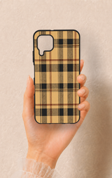 Huawei P40 Lite Uyumlu Burberry Ekose Desenli Silikon Kılıf