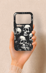 Mi 17 Pro Max Uyumlu Kuru Kafa Desenli Silikon Kılıf