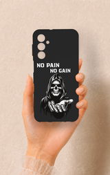 Samsung M34 Uyumlu No Pain No Gain Desenli Silikon Kılıf