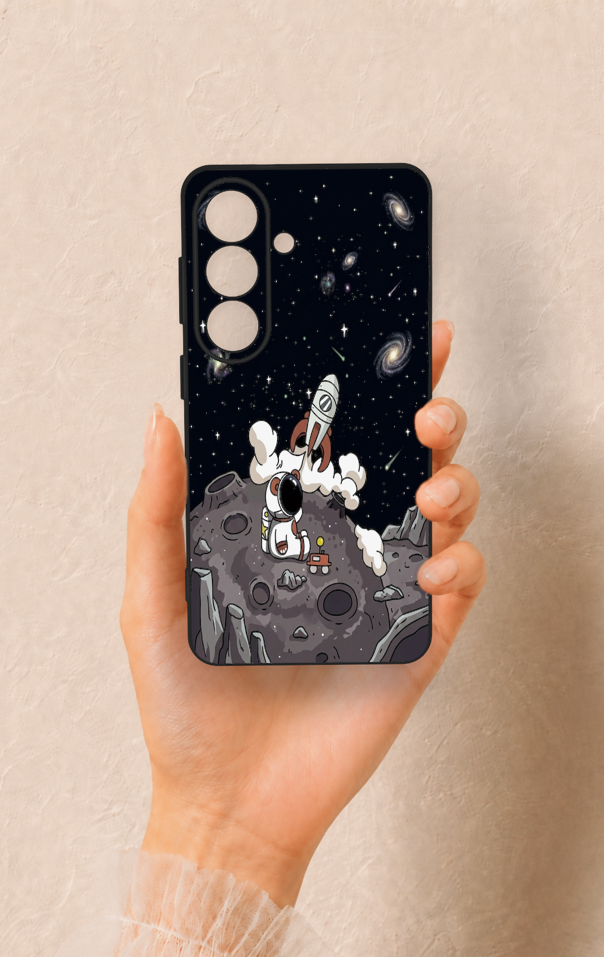 Samsung S26 Uyumlu Uzay Astronot Desenli Silikon Kılıf