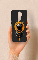 Redmi Note 8 Pro Uyumlu Mısırlı Kedi Tanrısı Desenli Silikon Kılıf