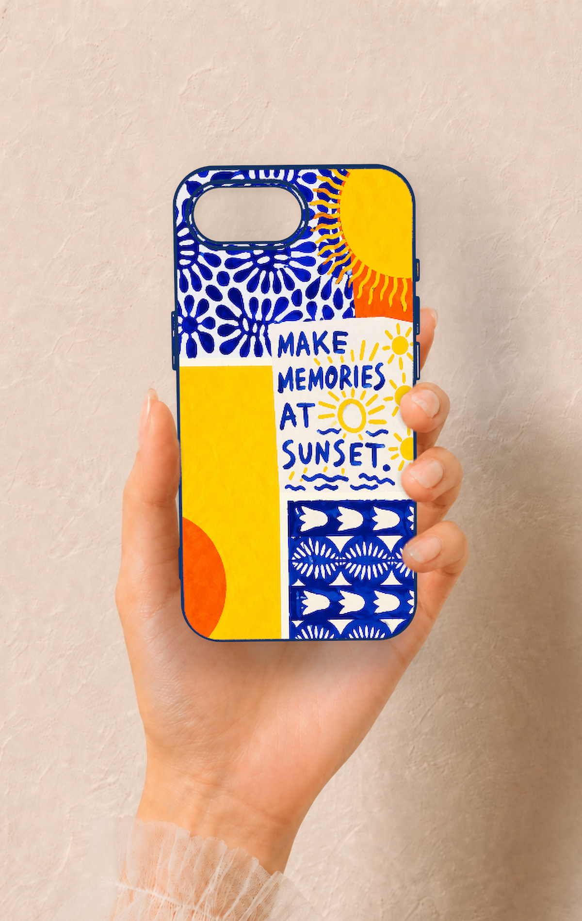 iPhone 16E Uyumlu Sunset Desenli Silikon Kılıf