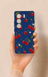 Tecno Camon 40 4G Uyumlu Kiraz Papatya Desenli Silikon Kılıf