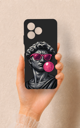 Realme C53 Uyumlu Pop David Desenli Silikon Kılıf