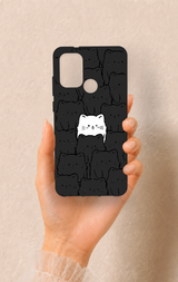 Casper Via F20 Uyumlu Many Cats Desenli Silikon Kılıf
