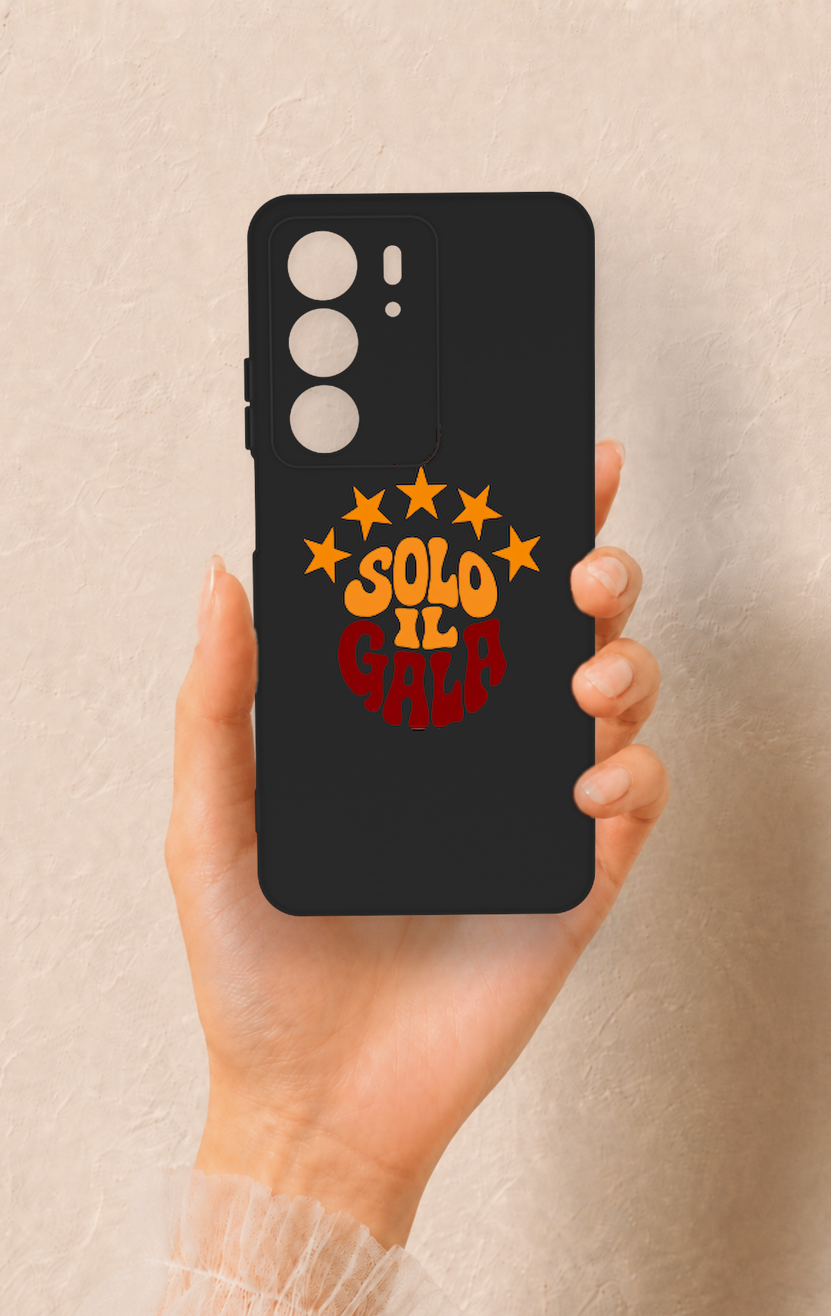 Realme C75 Uyumlu Solo IL Gala Desenli Silikon Kılıf