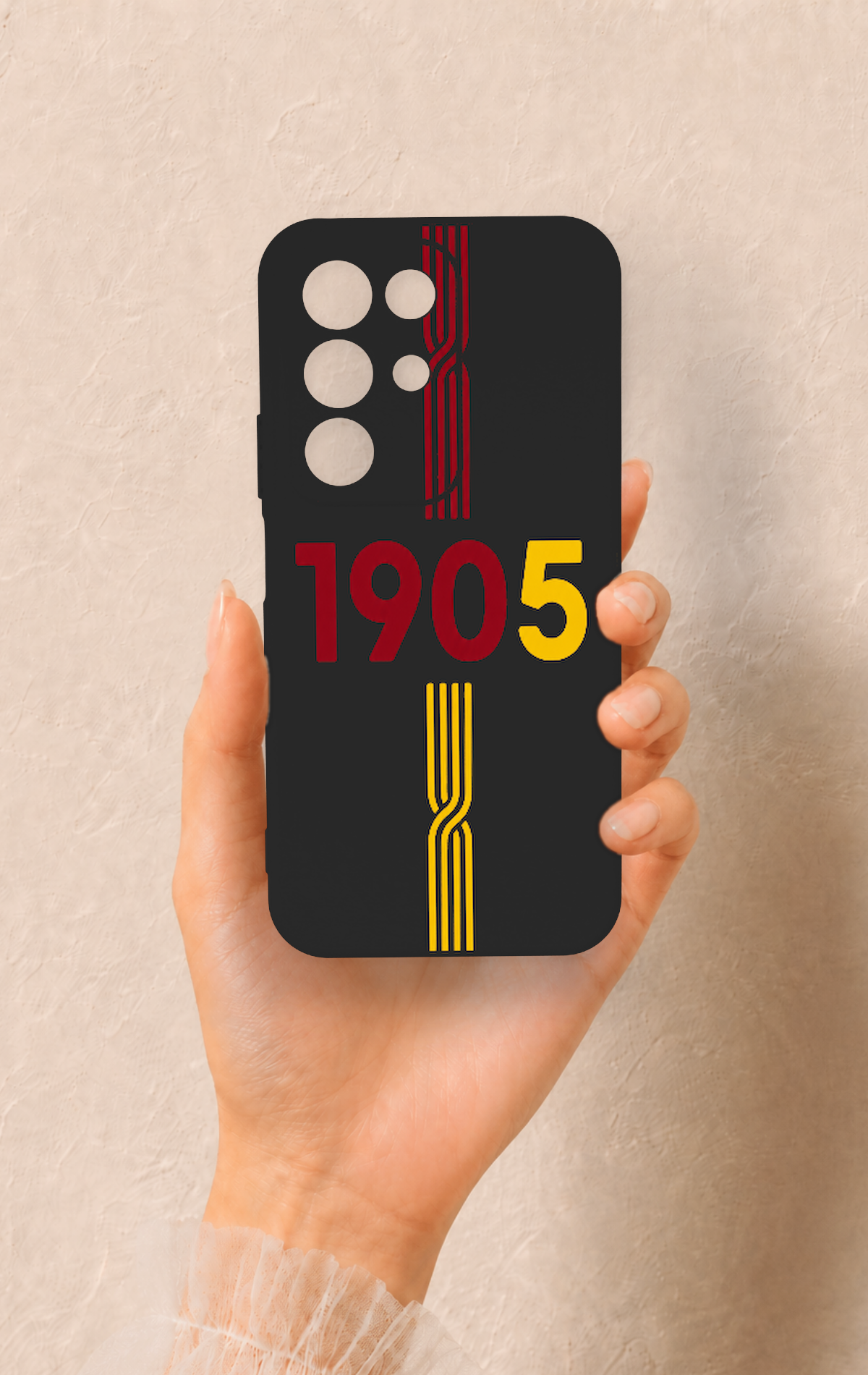 Realme C85 5G Uyumlu 1905 Kemer Desenli Silikon Kılıf
