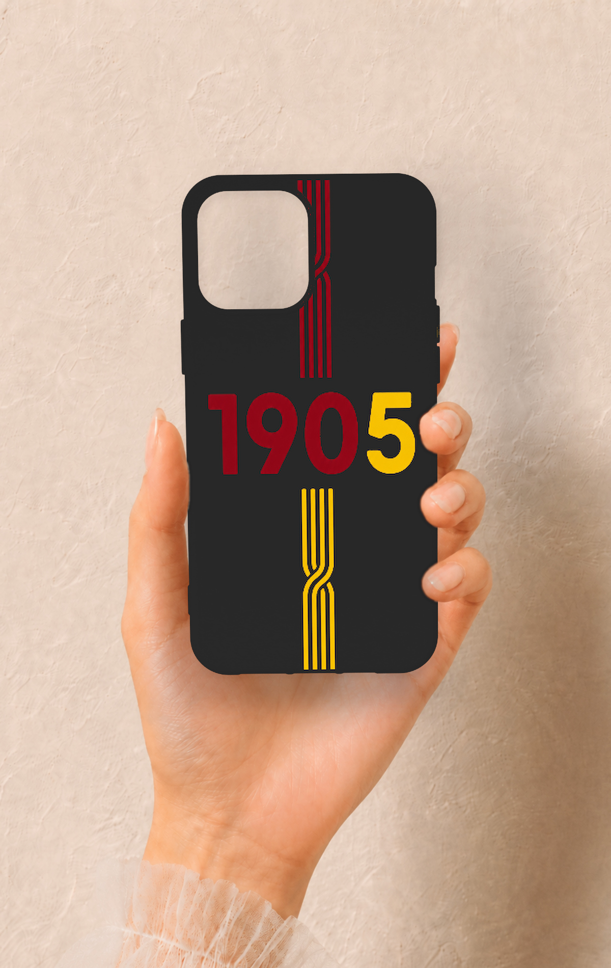 iPhone 12 Pro Max Uyumlu 1905 Kemer Desenli Silikon Kılıf