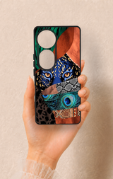 Vivo V40 Uyumlu Amazon Kaplan Desenli Silikon Kılıf