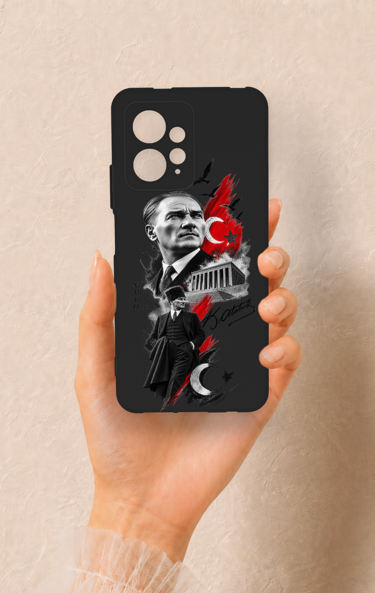 Redmi Note 12 4G Uyumlu Atatürk Anıtkabir Desenli Silikon Kılıf