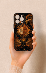 iPhone 14 Pro Max Uyumlu Mistik Güneş Desenli Silikon Kılıf