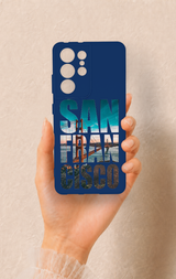 Samsung S21 Ultra Uyumlu San Francisco Desenli Silikon Kılıf