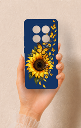Redmi Note 14 Pro 5G Uyumlu Ayçiçeği Desenli Silikon Kılıf