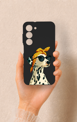 Samsung S23 Uyumlu Cool Dalmaçyalı Desenli Silikon Kılıf