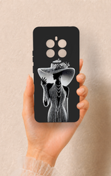 Realme 12 4G Uyumlu Lady Desenli Silikon Kılıf