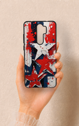 Redmi Note 8 Pro Uyumlu Star Flag Desenli Silikon Kılıf