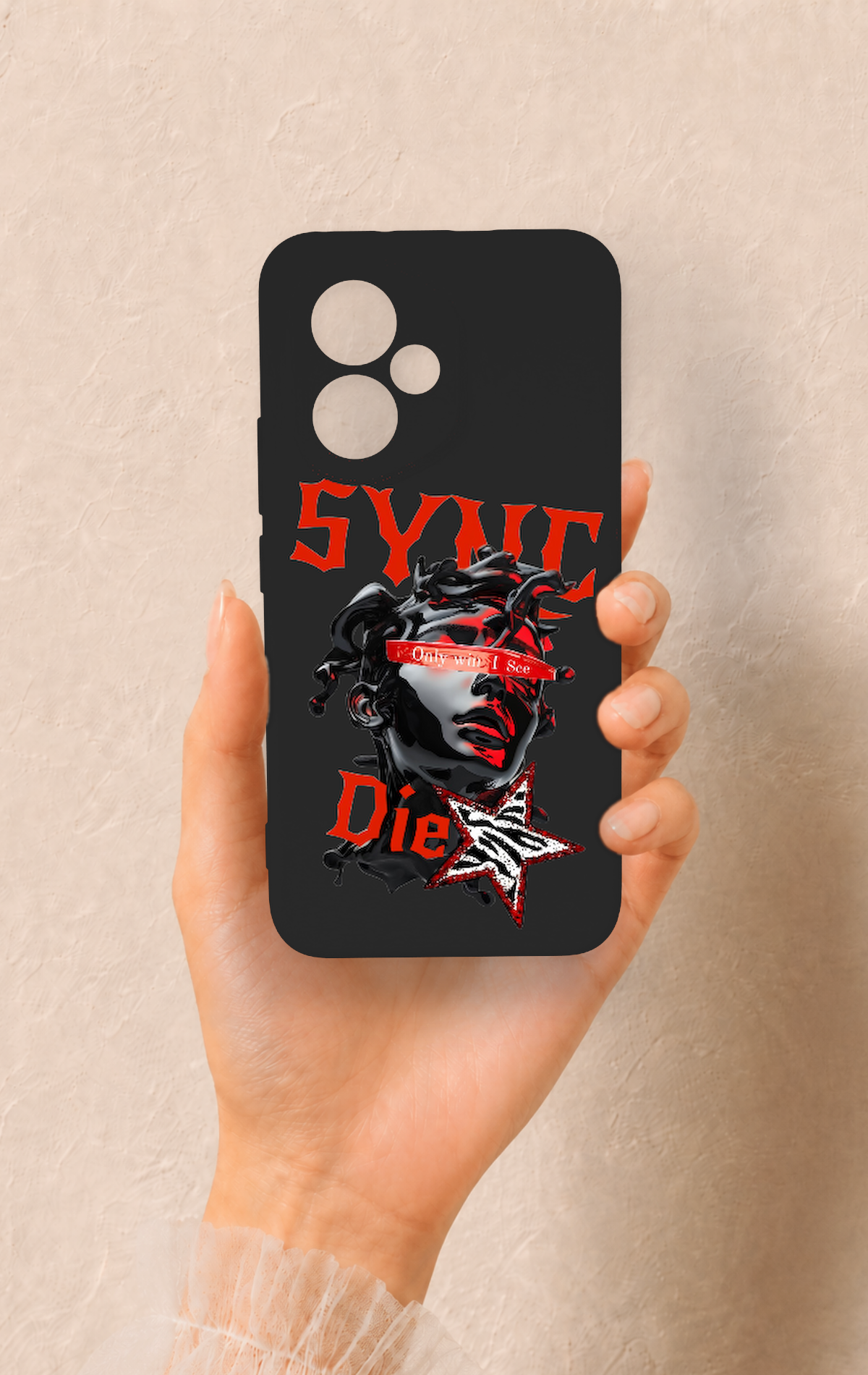 Honor 400 Uyumlu Sync Die Desenli Silikon Kılıf