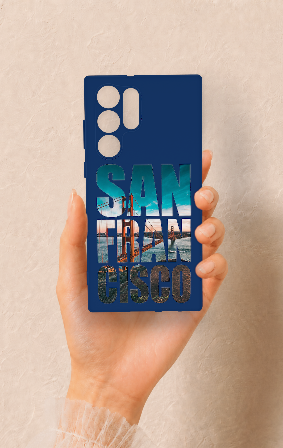 Samsung S22 Ultra Uyumlu San Francisco Desenli Silikon Kılıf