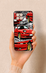Omix X600 Uyumlu Kırmızı Supra Desenli Silikon Kılıf