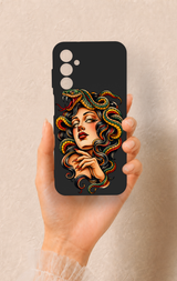 Samsung M14 Uyumlu Medusa Desenli Silikon Kılıf