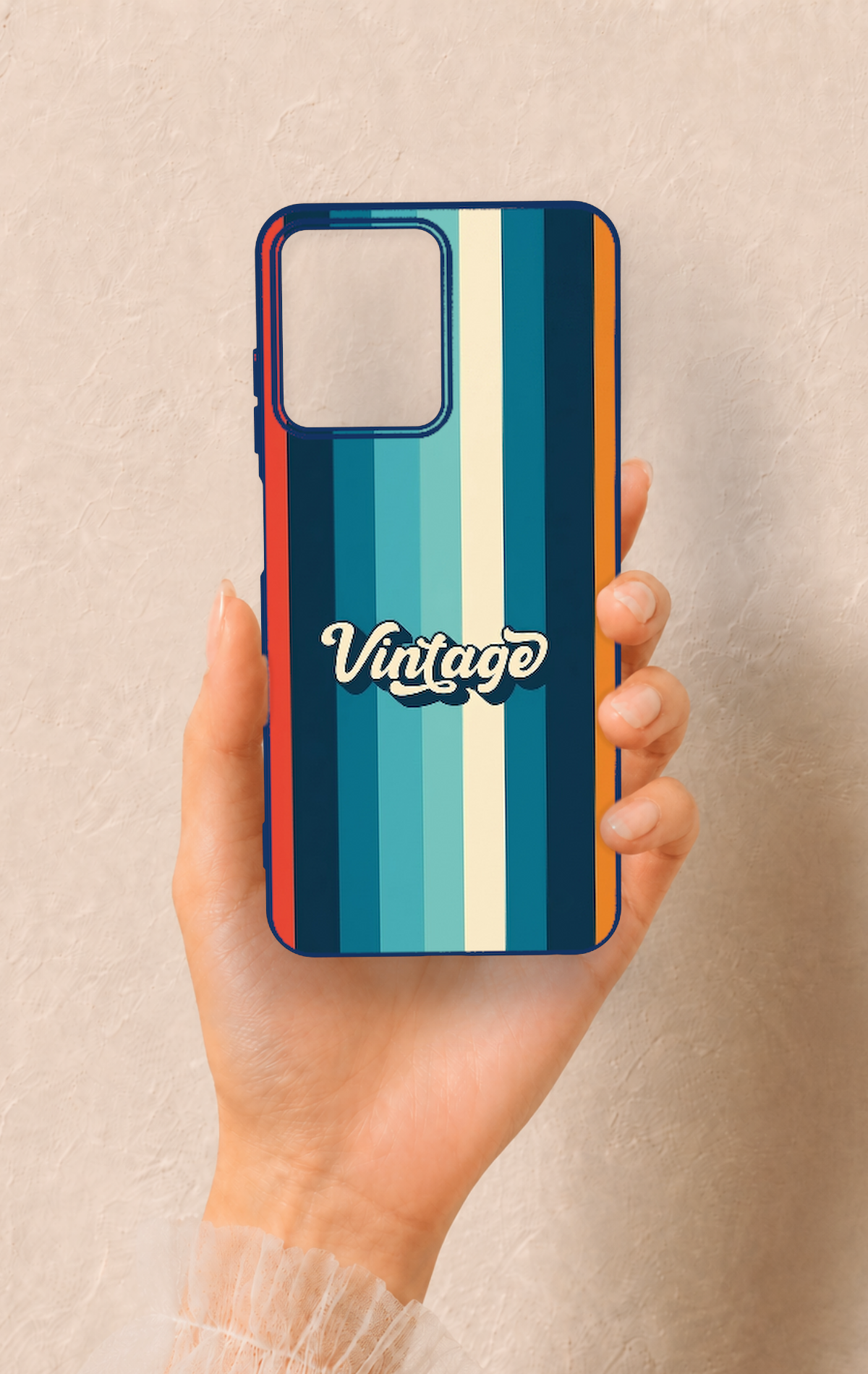 Casper Via M40 Uyumlu Vintage Desenli Silikon Kılıf
