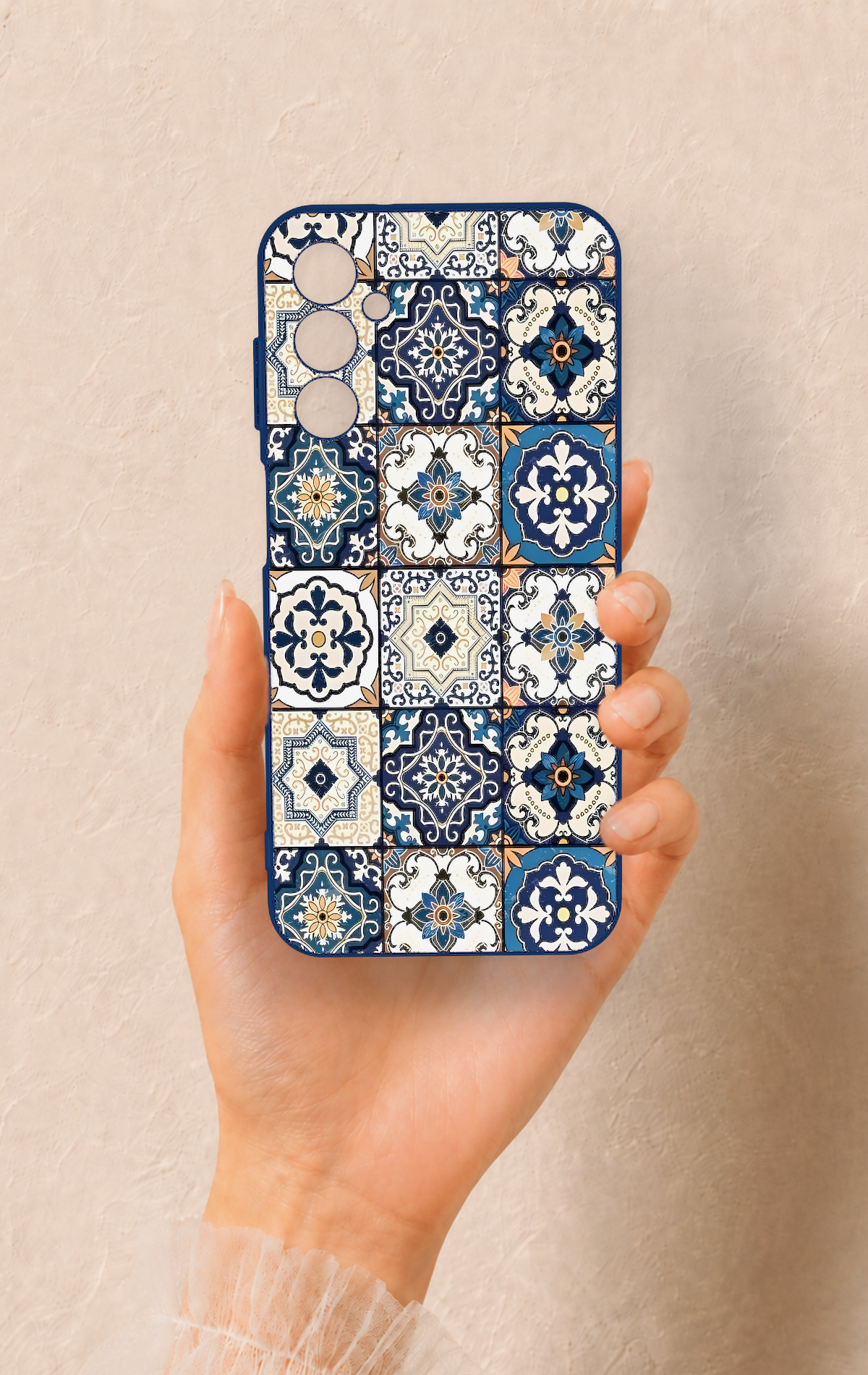 Samsung M14 Uyumlu Mozaik Çini Desenli Silikon Kılıf