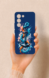 Vivo V30 Lite Uyumlu Anchor Desenli Silikon Kılıf