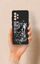 Samsung-A72 Uyumlu Fear No Evil Desenli Silikon Kılıf